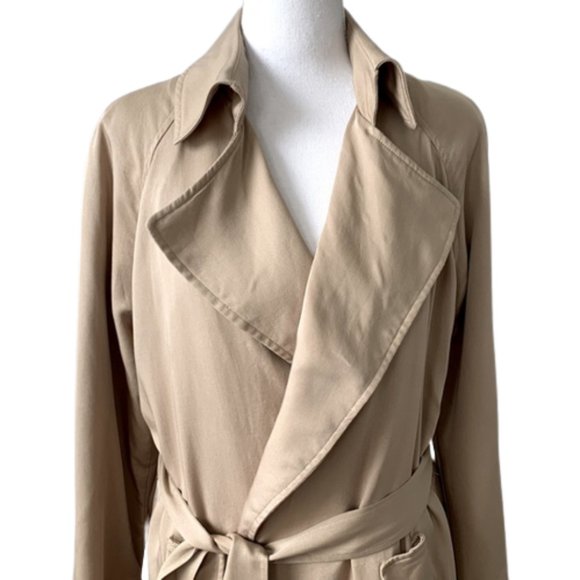 bohme Jackets & Blazers - Bohme Black Pine Women's Essential Trench Coat Size S/M